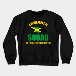 Jamaica Squad, Jamaican Flag Crewneck Sweatshirt